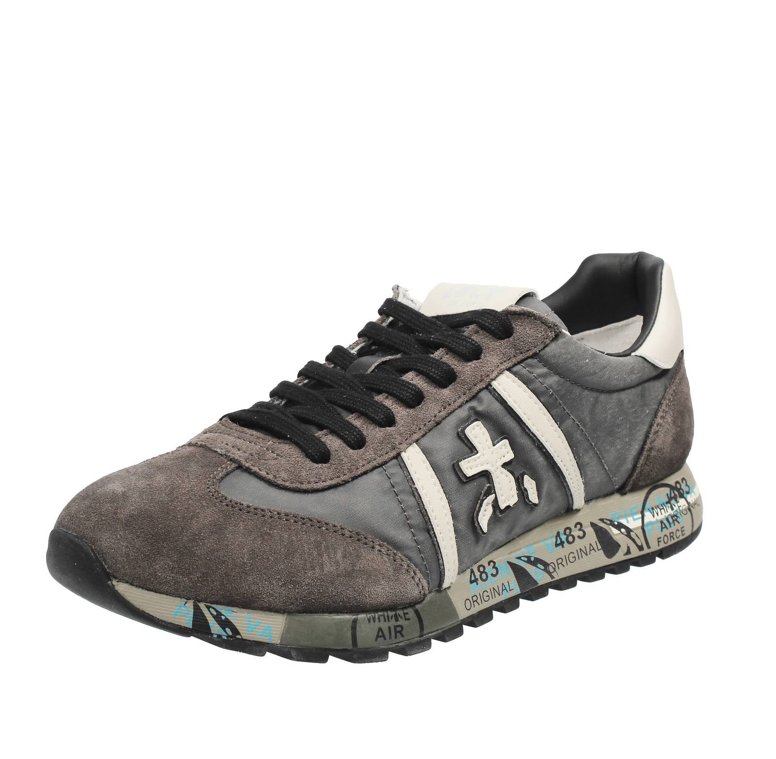 Premiata Lucy - Sneakers Basse In Suede E Nylon Marrone - Taglia 40 [26.3cm]