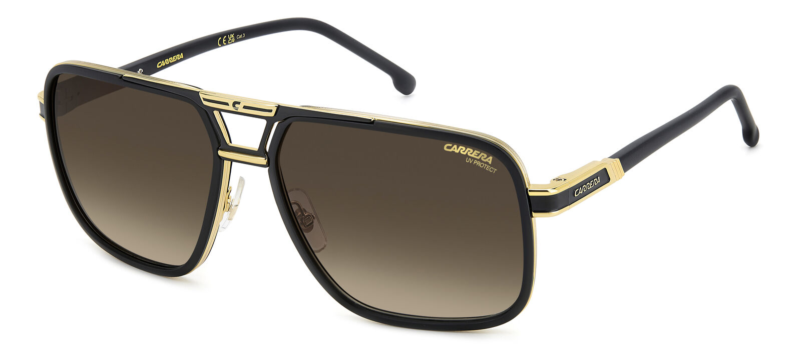 Occhiali da Sole Carrera 1071/S I46 MATTE BLACK GOLD 61/16/145 Uomo
