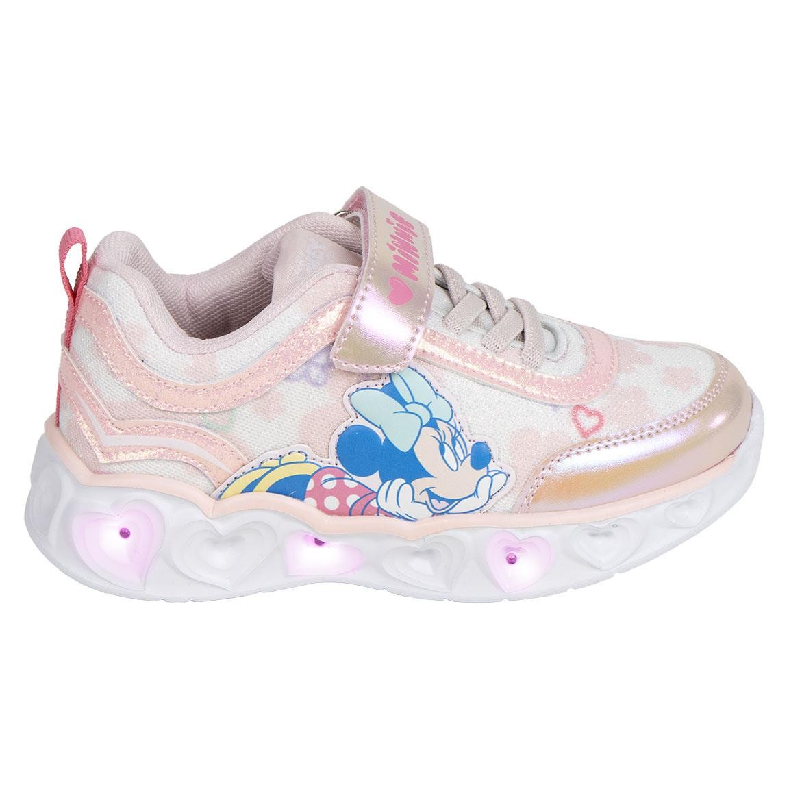 Scarpa Sportiva Suola Leggera Eva Con Luci Minnie ROSA CHIARO - T027 | FEMMINA
