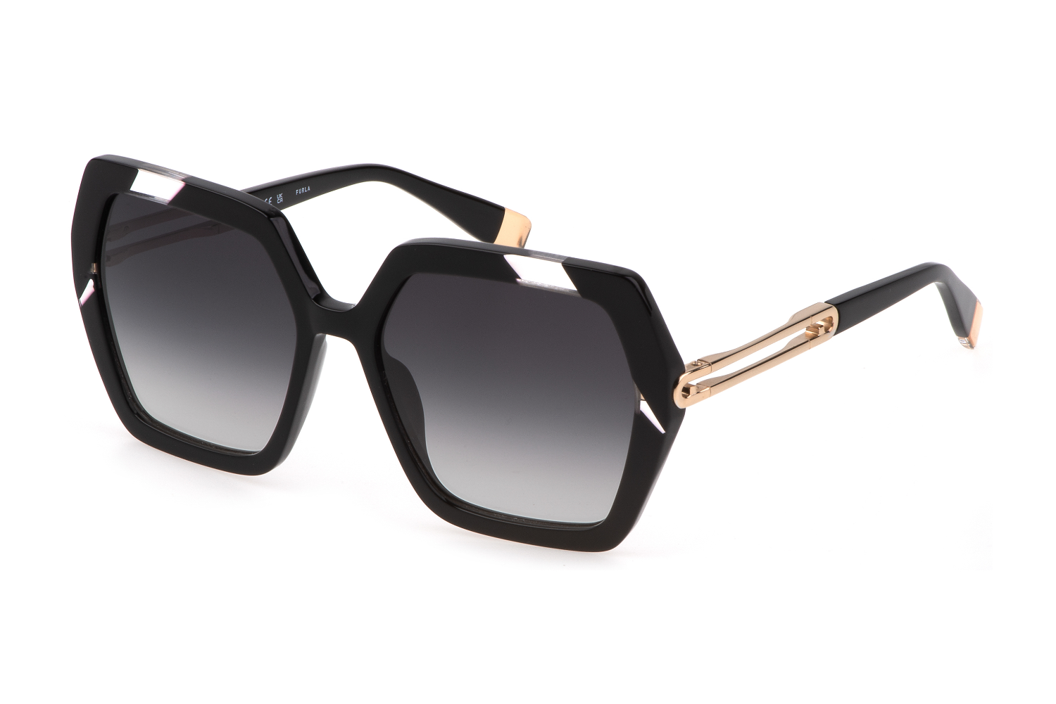 Occhiali da Sole Furla SFU684 0700 NERO LUCIDO 56/17/135 Donna
