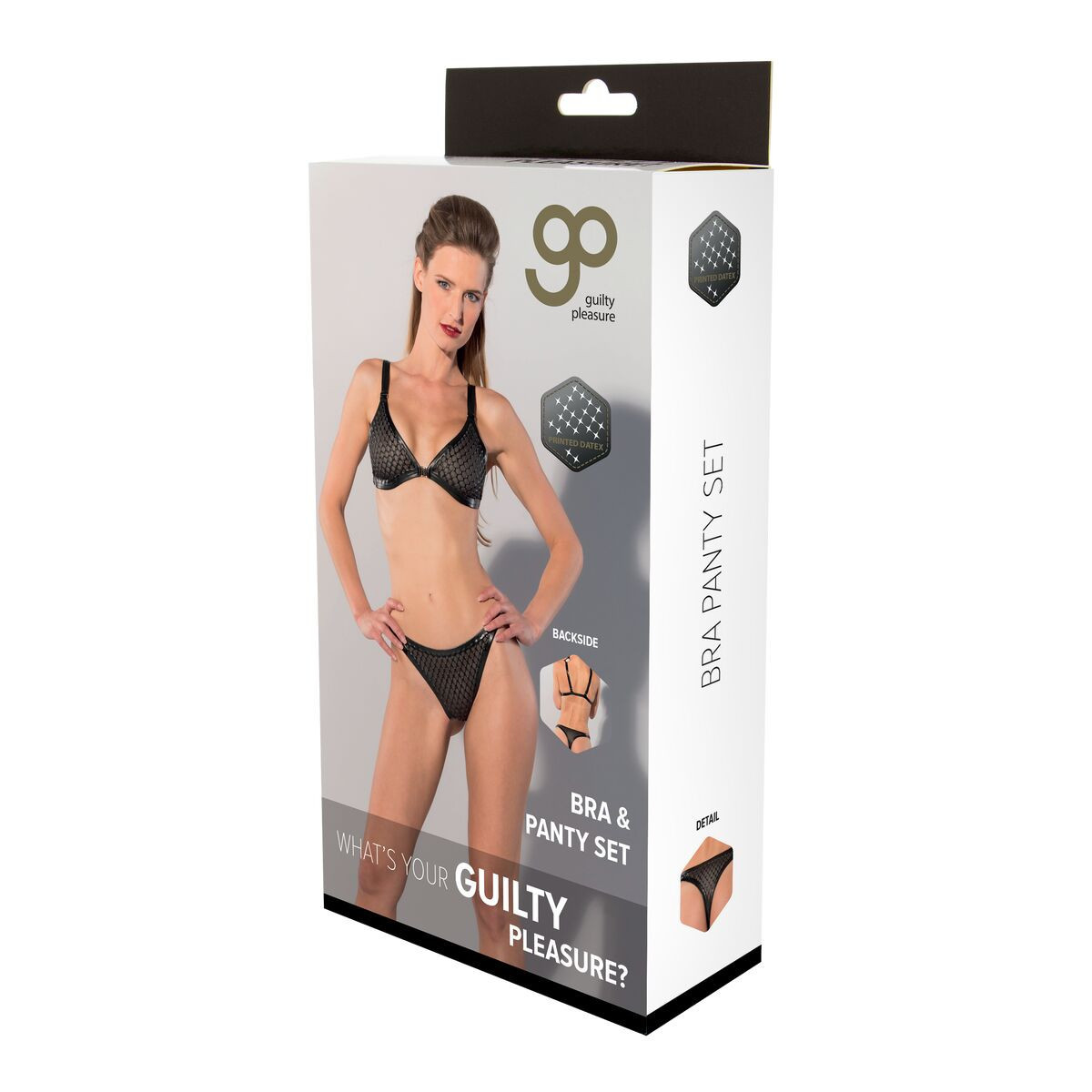 Set di Lingerie Guilty Pleasure Nero [L]