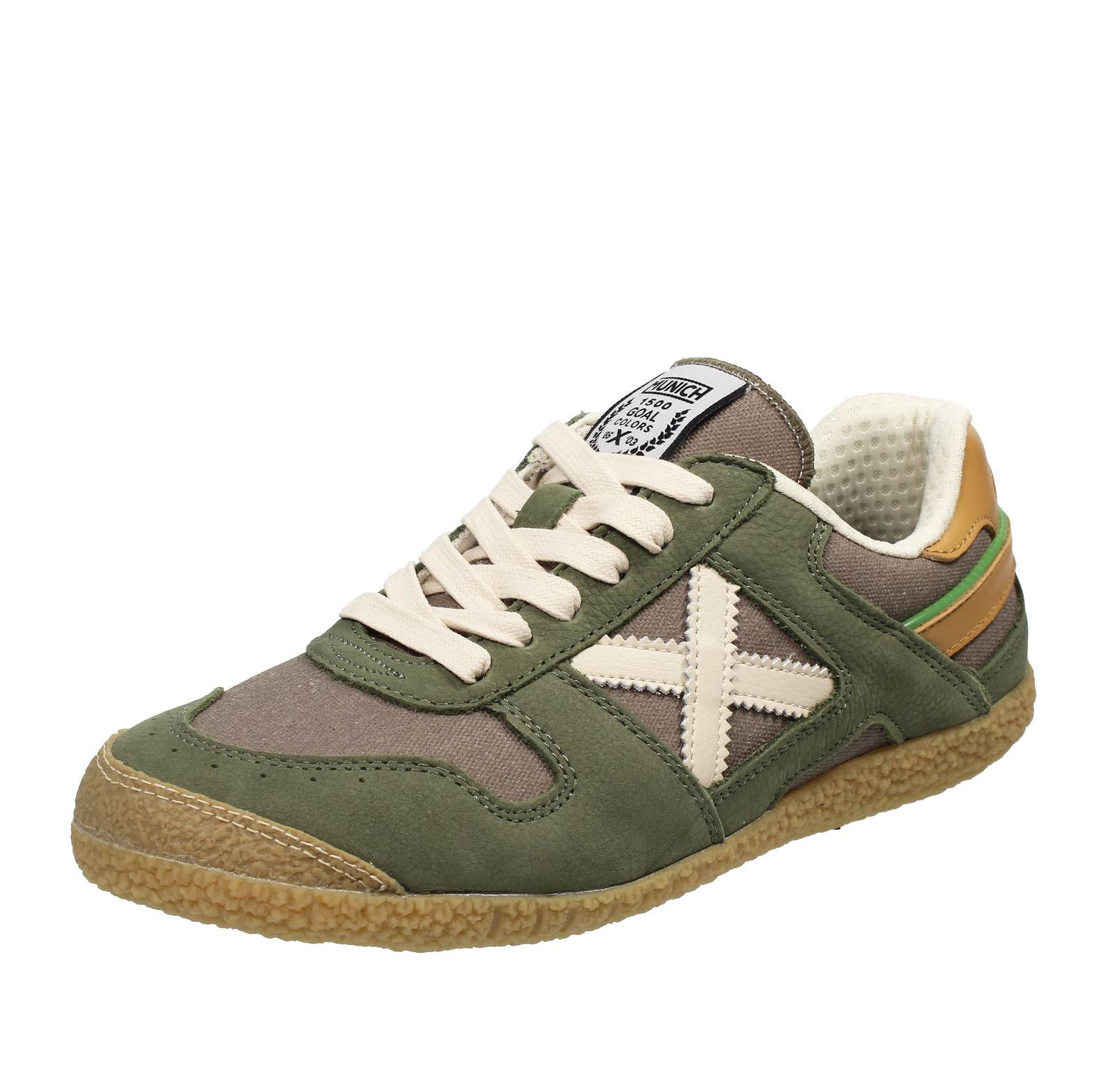 Munich Goal - Sneakers Basse In Suede Verde - Taglia 43 [28.5cm] Scarpe Uomo