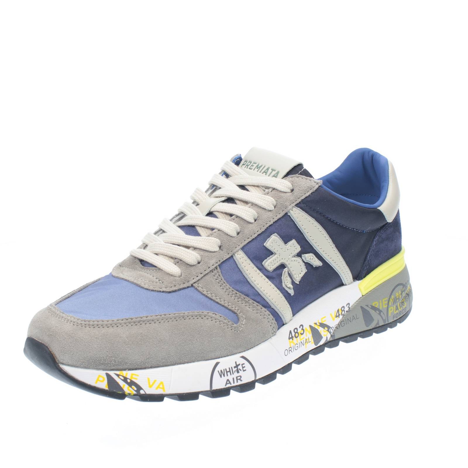Premiata Lander - Sneakers Con Suola Rialzata Blu - Taglia 46 [30cm] Scarpe