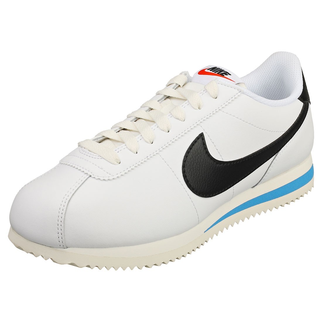 Nike Cortez Donna - Sneakers Moda Pelle e Tessuto Bianco Nero - 40 EU