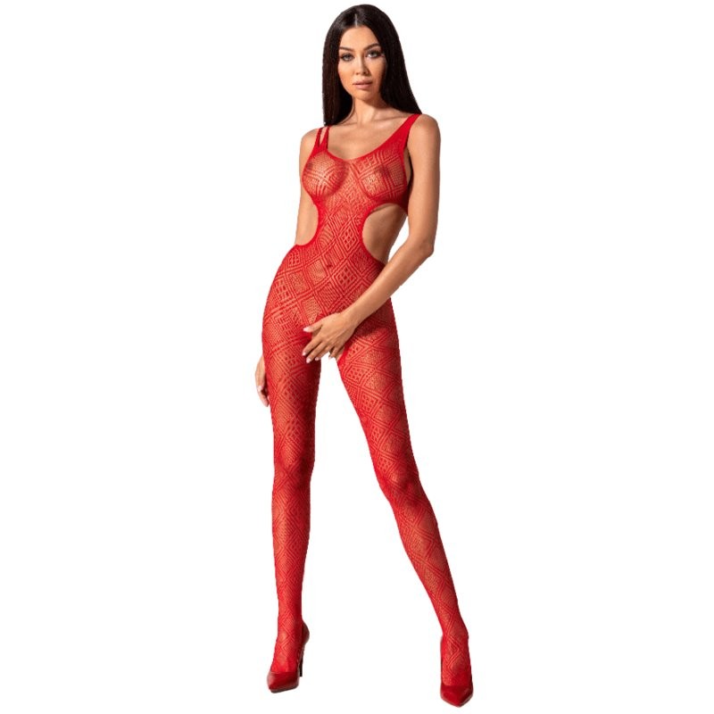 Passion Woman Bs085 Red Bodystocking One Size