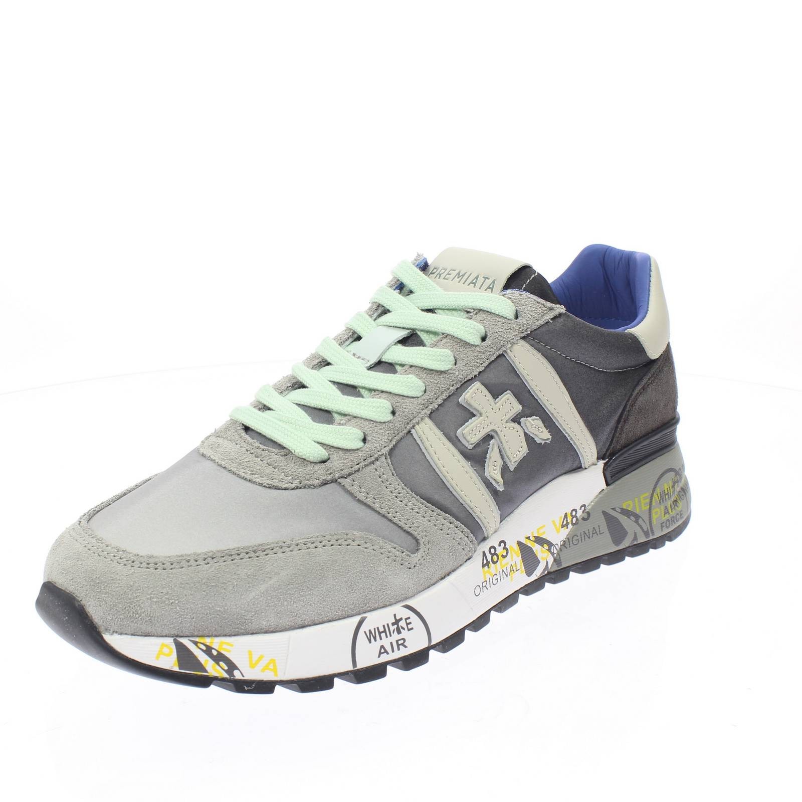 Premiata Lander - Sneakers Con Suola Rialzata Grigio - Taglia 41 [27cm] Scarpe
