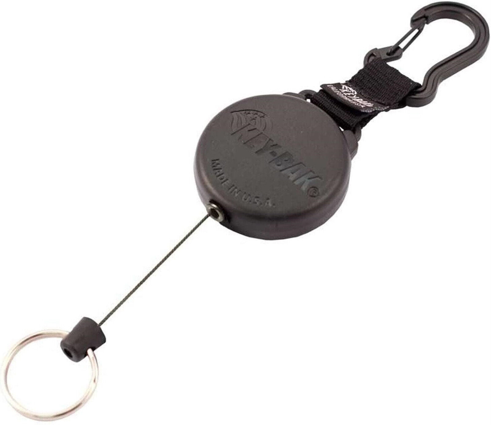 Key-Bak : portachiave-retrattile estensibile con cavo in Kevlar cm.120 (48")