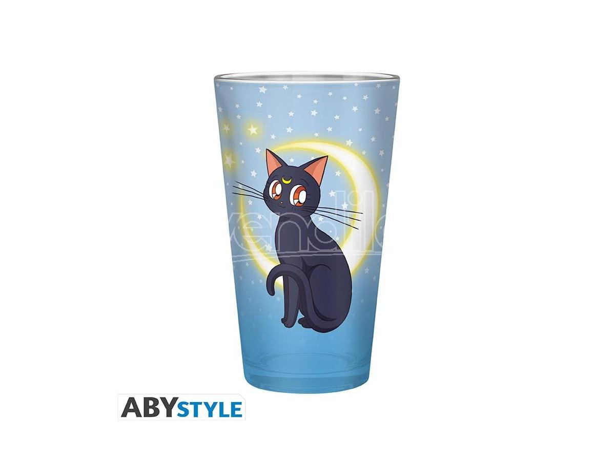 SAILOR MOON - Large Glass - 400ml - Luna & Artemis -
