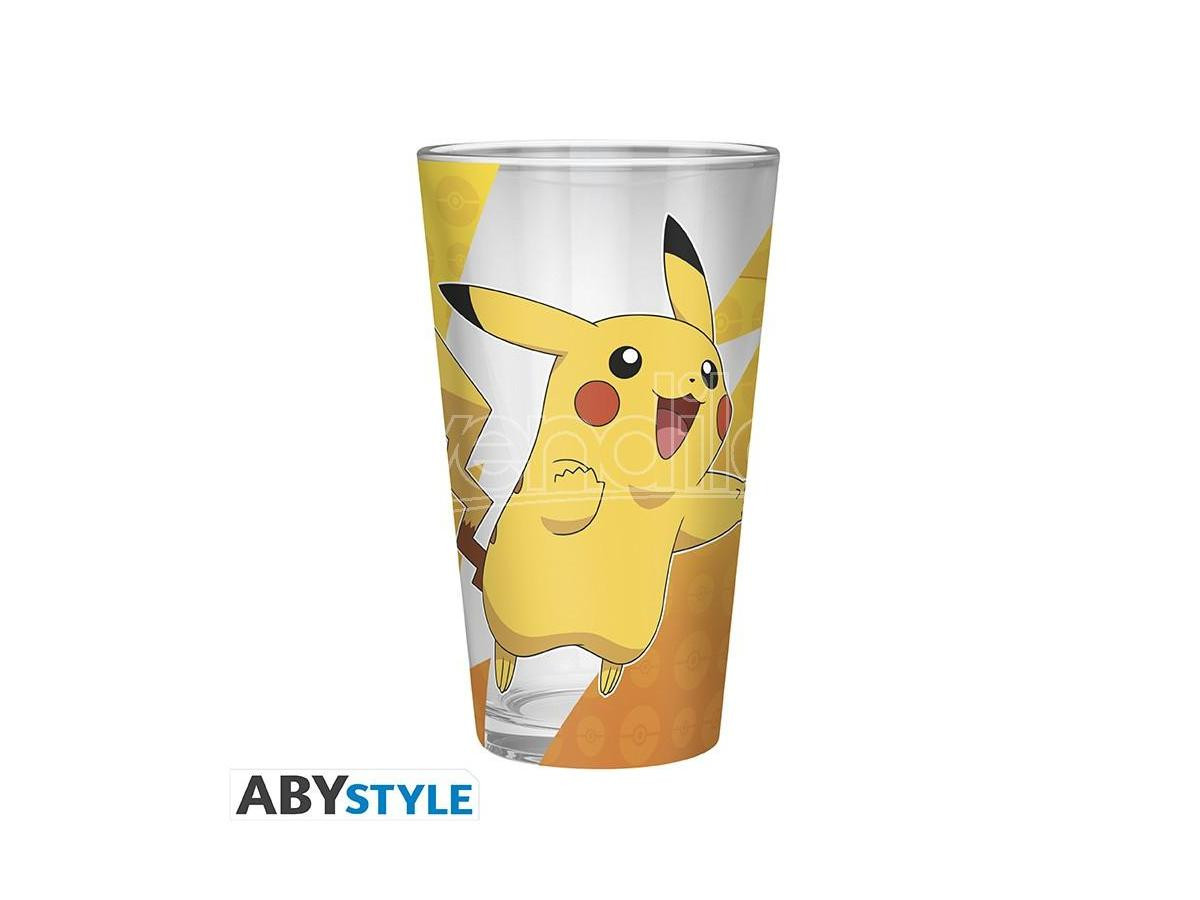 POKEMON - Large Glass - 400ml - Pikachu foil -