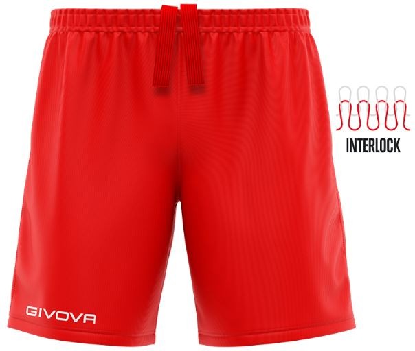 Givova capo strop shorts red 2xl - traspirante e flessibile