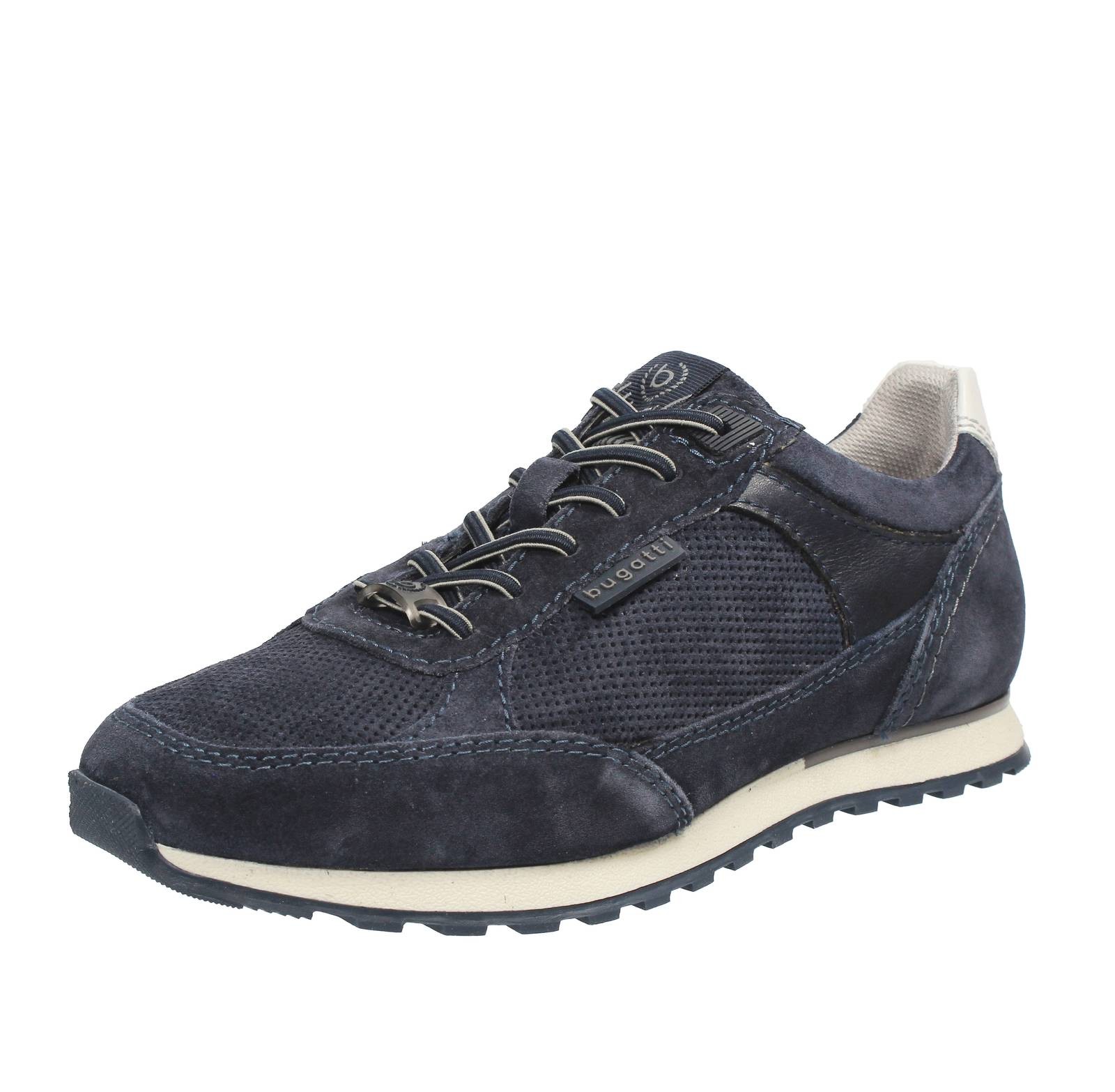 Bugatti Ivar - Sneakers Basse In Suede Blu - Taglia 43 [28.7cm] Scarpe Uomo