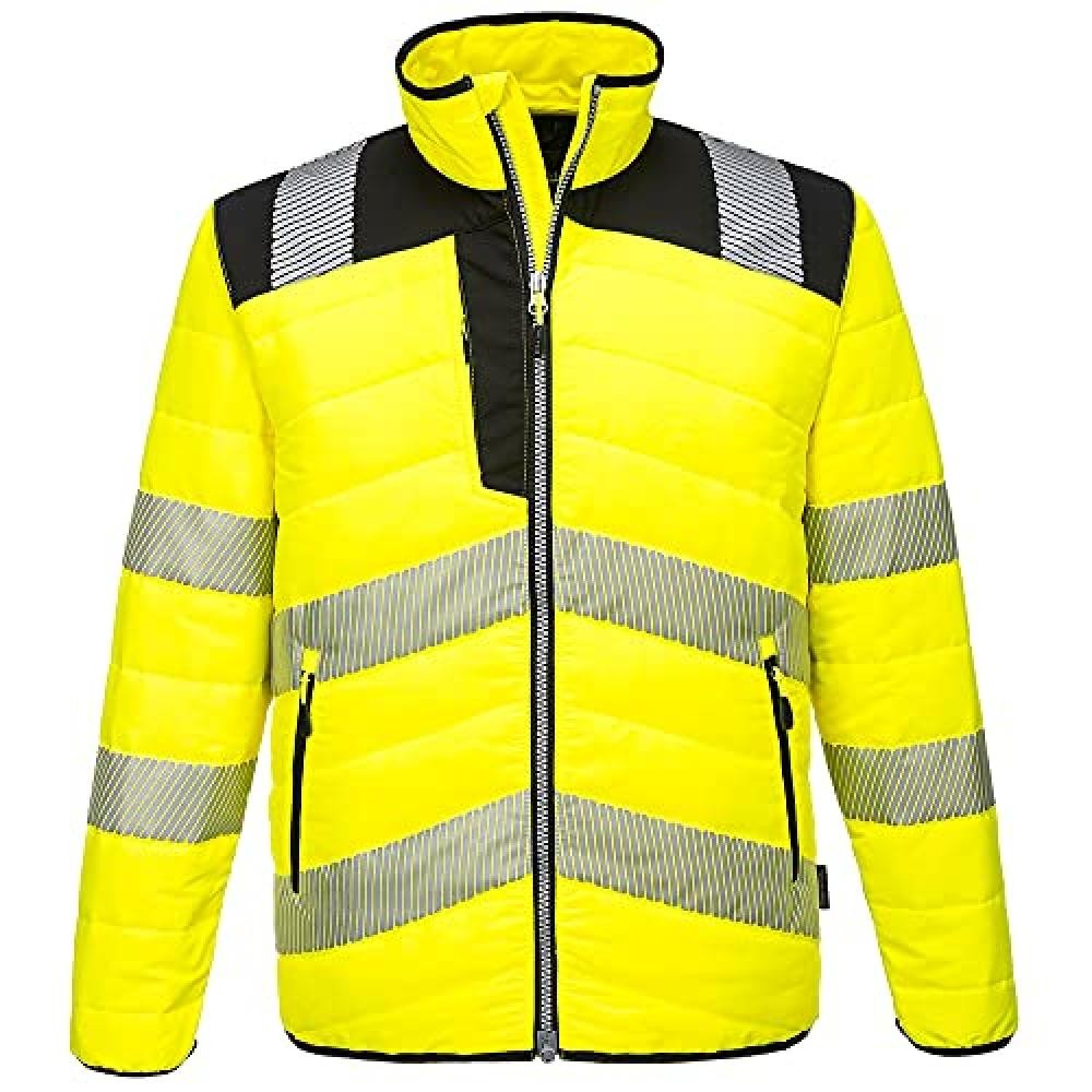 (TG. M) PW3 Hi-Vis Baffle Jacket - Color: YeBk - Talla: Medium - NUOVO