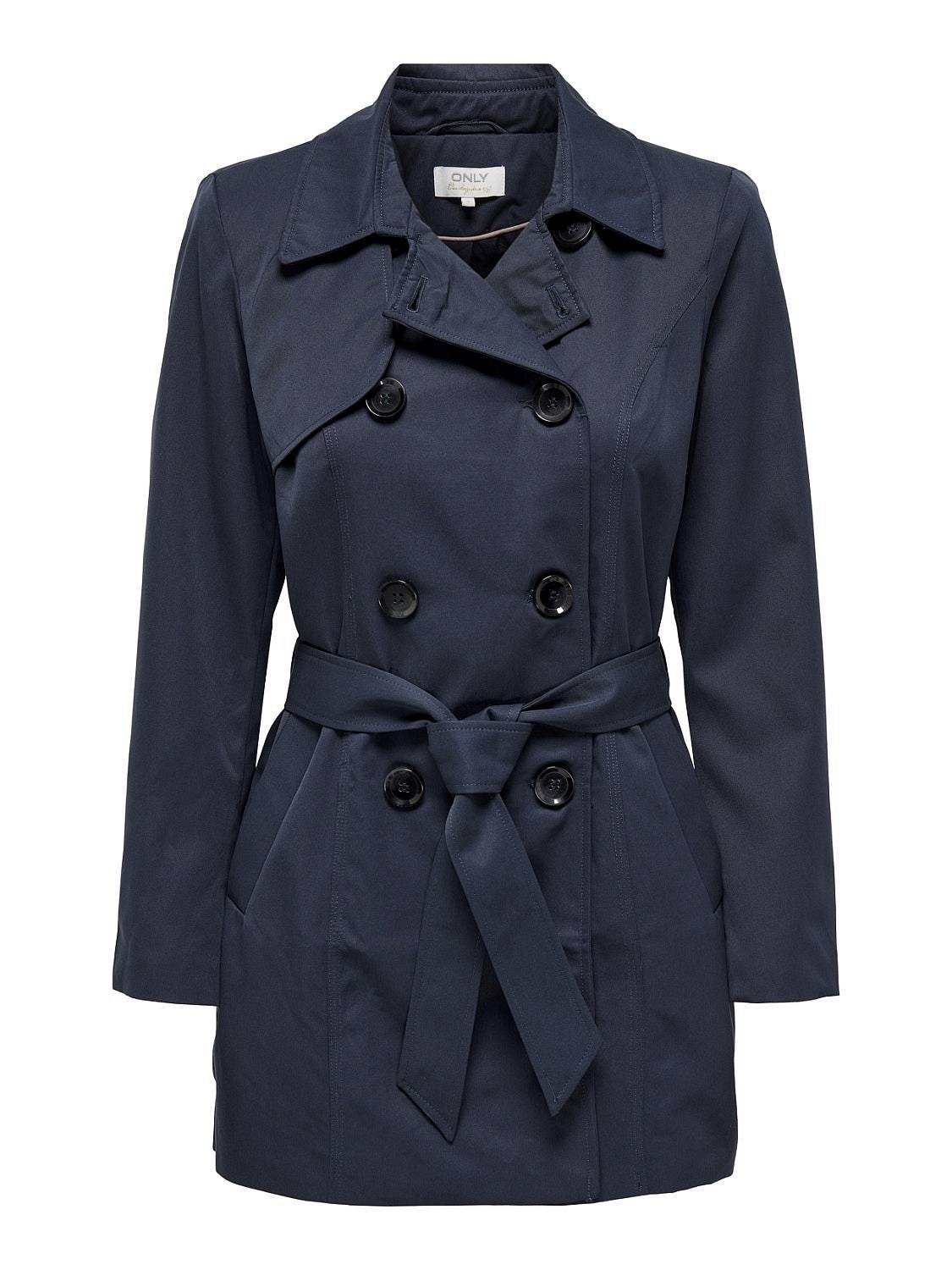 Only Valerie - Trenchcoat Cc Otw Blu - Taglia M Abbigliamento Donna