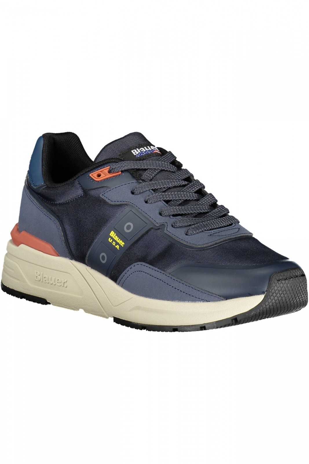 Blauer Calzature Uomo Sneakers Calzatura sportiva Blu 40 Con Lacci, Dettagli A C