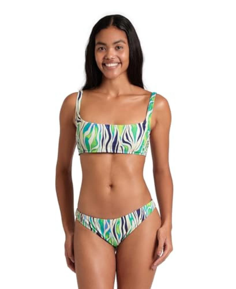 (TG. M) Arena Bikini a Bralette da Donna Water Print - NUOVO