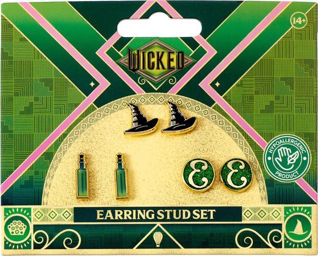 Abbigliamento Wicked: The Carat Shop - Hat, Potion And E Logo Stud (Earrings / O