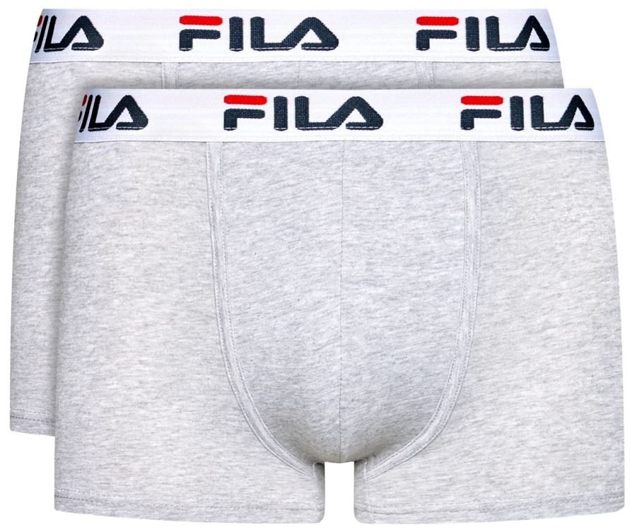 Fila men't boxer short 2 -pack grey 2xl - comfort e qualità