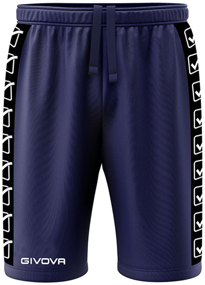 Givova terry band sports shorts navy xl - traspirante e flessibile