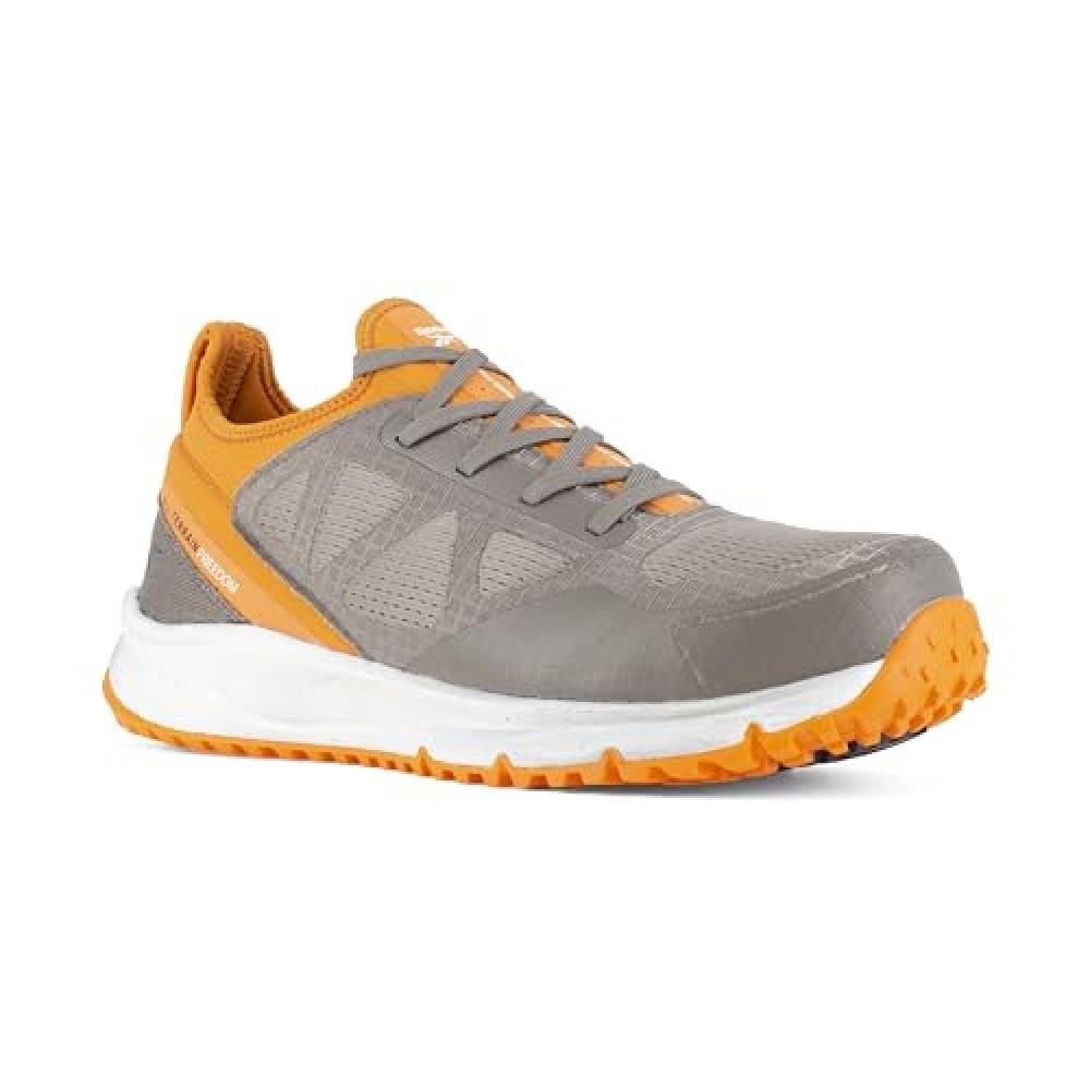 (TG. 42 EU Larga) Reebok Work IB4094 Linea All Terrain, puntale in alluminio - N