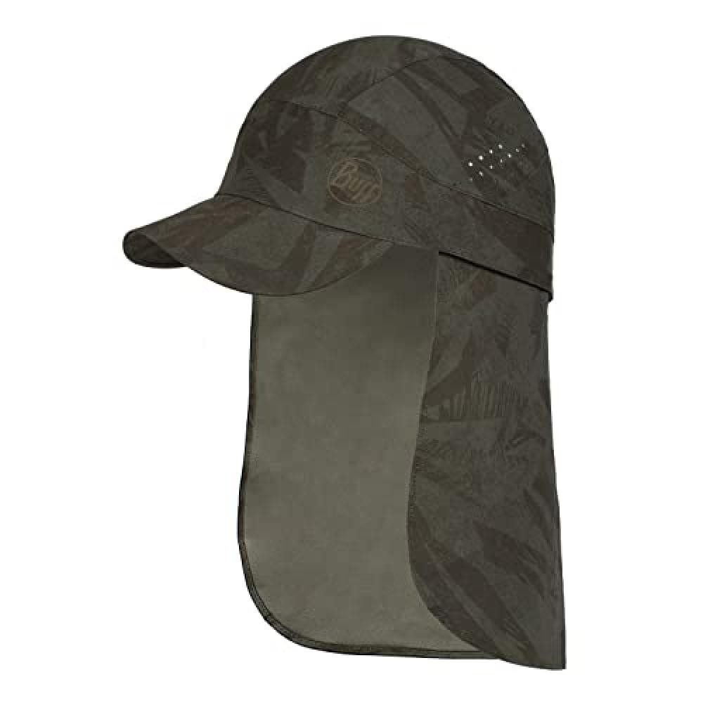 (TG. S) Buff Pack Sahara Cap Açai Khaki Unisex S/M - NUOVO