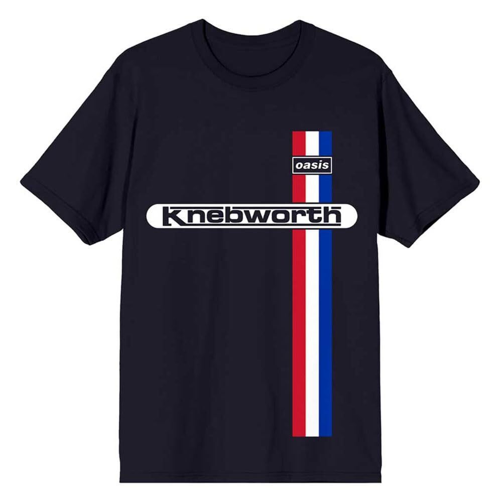 Rock Off officially licensed products Oasis Knebworth Vertical Stripe T Shirt L