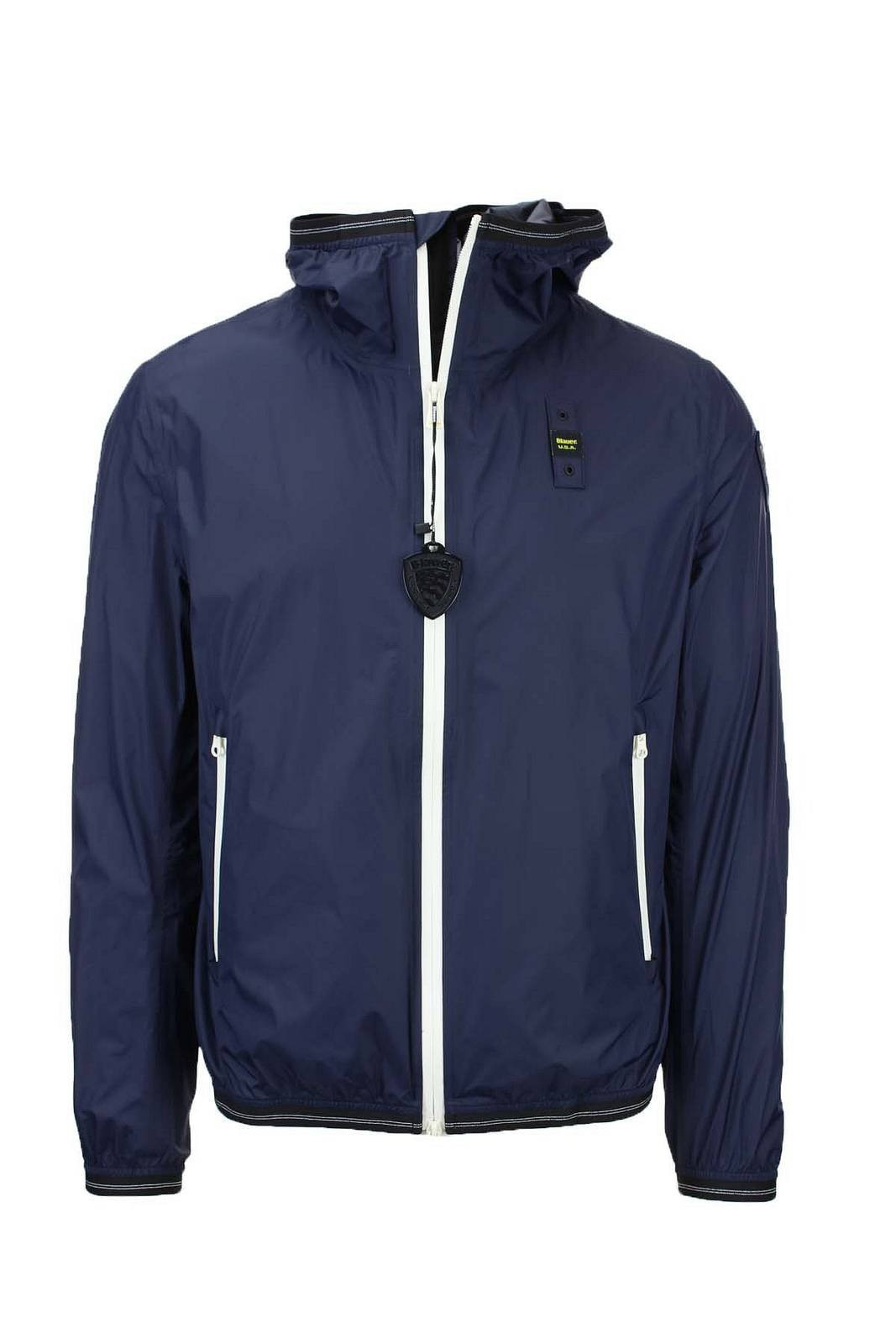 Blauer Thomas - Jacket Antivento Con Cappuccio Blu - Taglia XL Abbigliamento