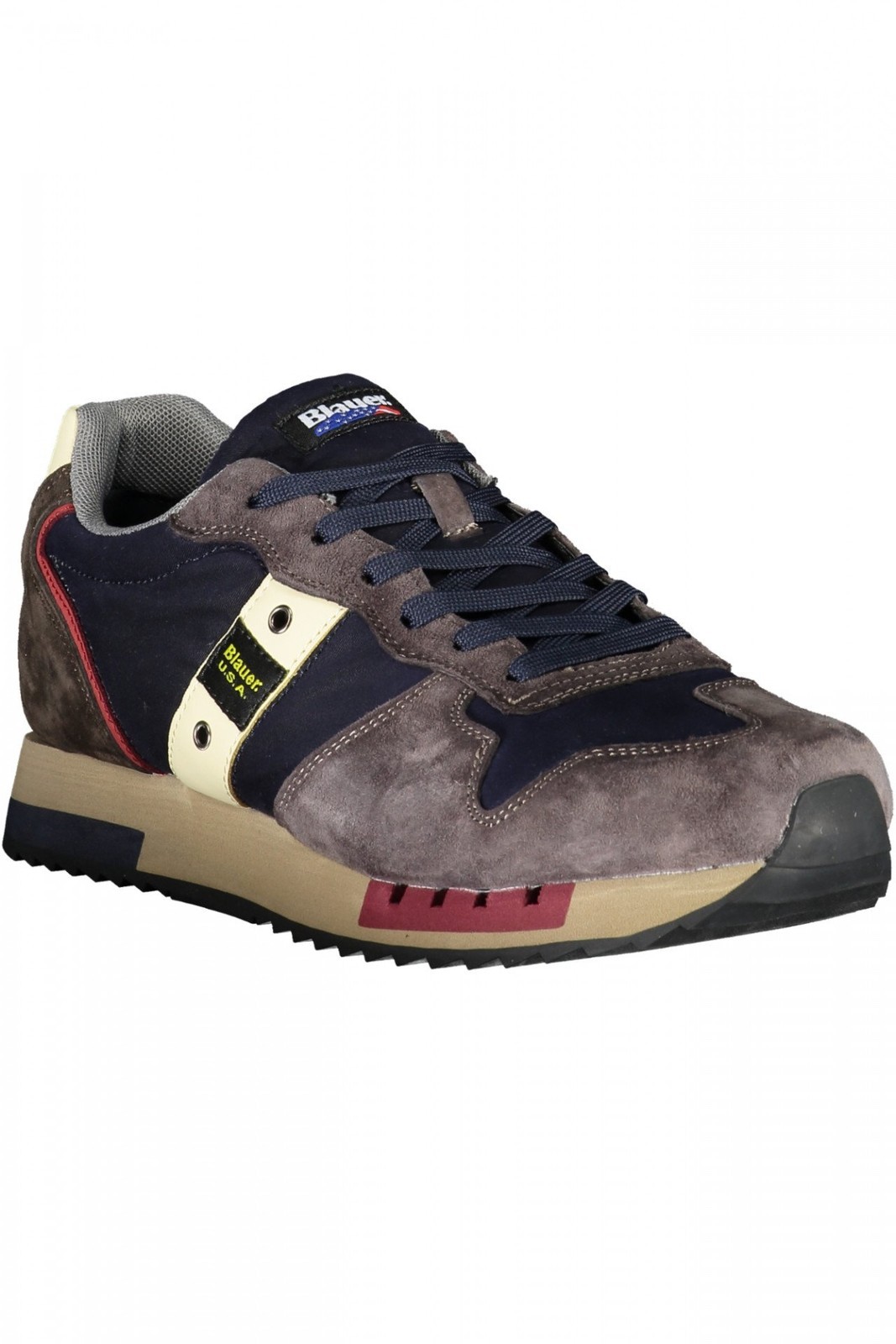 Blauer Calzature Uomo Sneakers Calzatura sportiva Blu 43 Con Lacci, Dettagli A C