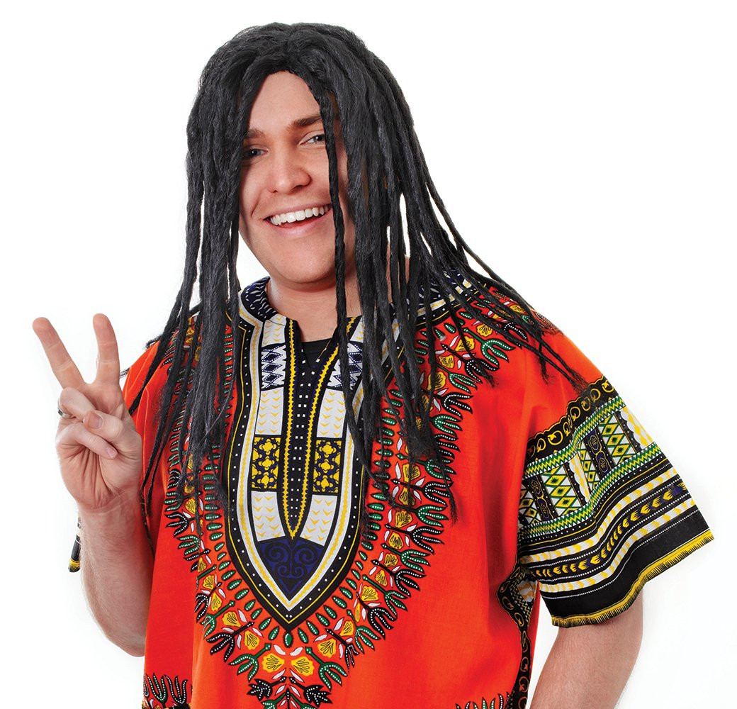 Bristol Novelty Men's Reggae Man Wig   For Men Black Accessory, Black, One Size