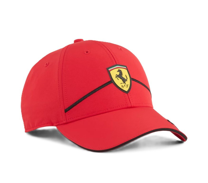 Puma Cappellino da Baseball Ferrari Race Rosso Regolabile in Cotone Unisex