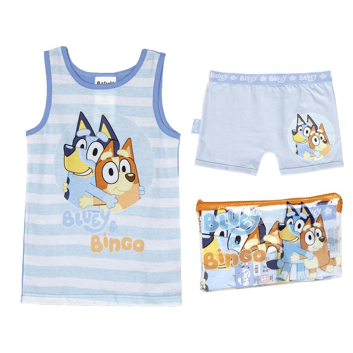 Bracciali Pyjamas Single Jersey Maglietta Bluey AZZURRO - 4 Anni | UNISEX CERDà