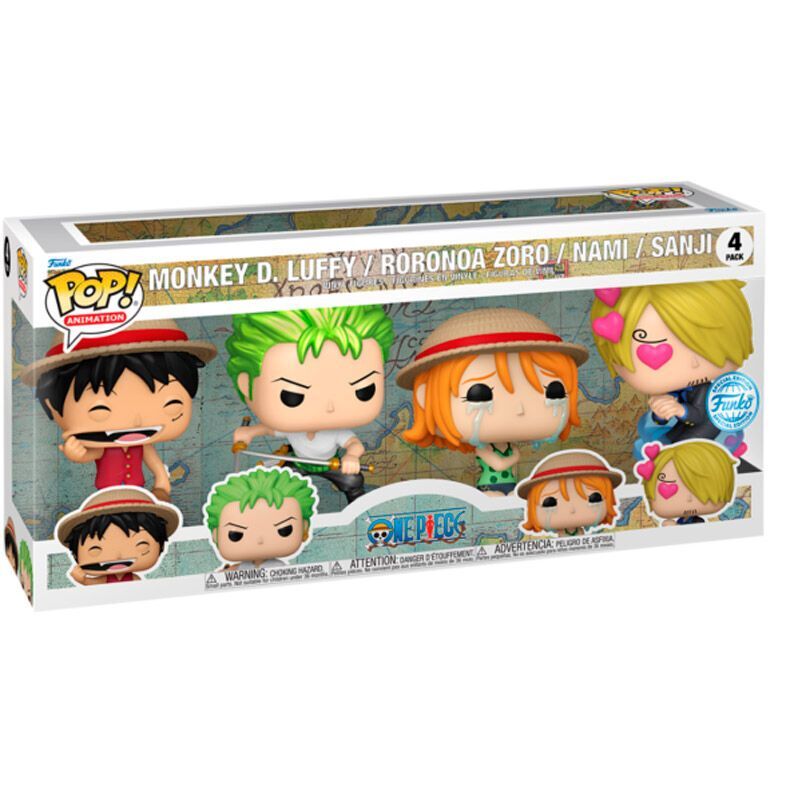 7951742 Merchandising One Piece: Funko Pop! Animation (4Pk)