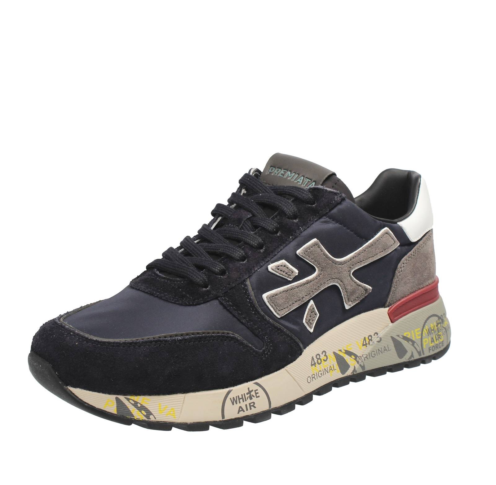 Premiata Mick - Sneakers Con Suola Rialzata Blu - Taglia 46 [30cm] Scarpe Uomo
