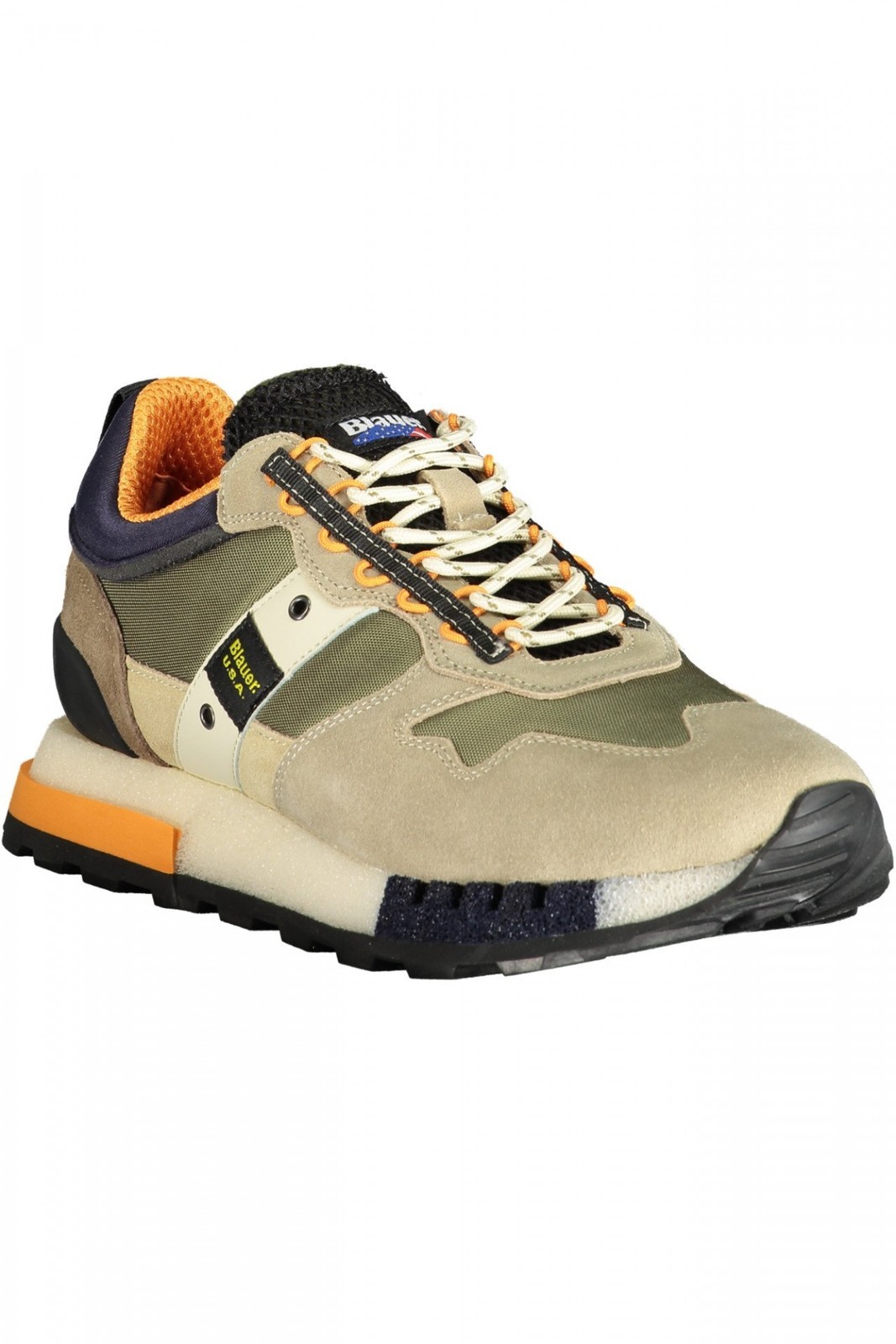 Blauer Calzature Uomo Sneakers Calzatura sportiva Verde 43 Con Lacci, Dettagli A