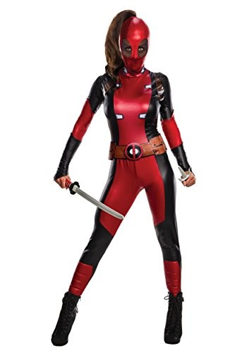 (CL) SECRET WISHES DEADPOOL COSTUME - FANCY DRESS COSTUME Women's Costumes NUOVO