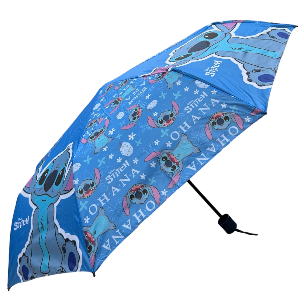 OMBRELLO PIEGHEVOLE STITCH DISNEY 8 RAGGI BAMBINO - D06492MC
