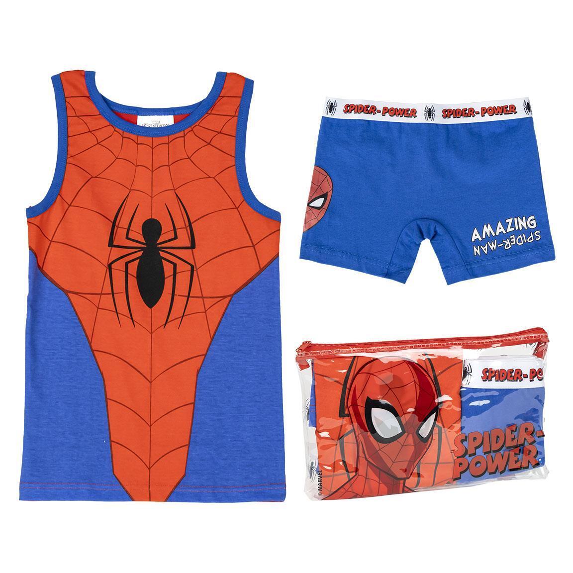 Bracciali Pyjamas Single Jersey Maglietta Spider-Man BLU - 5 Anni | MASCHIO