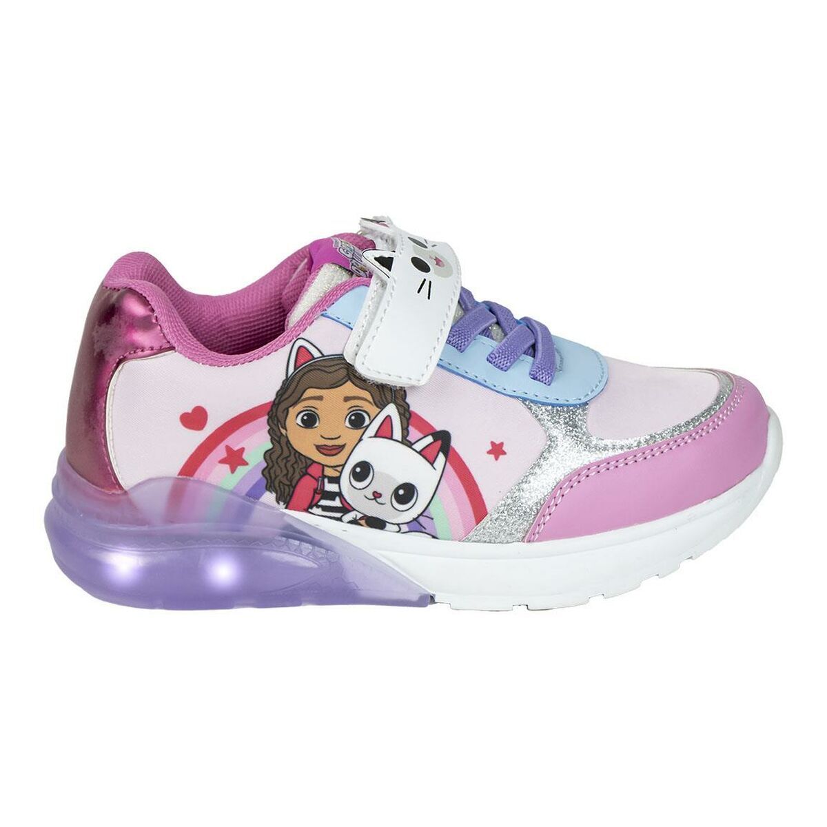 Scarpe Sportive con LED Gabby's Dollhouse Rosa Taglia Calzatura:24