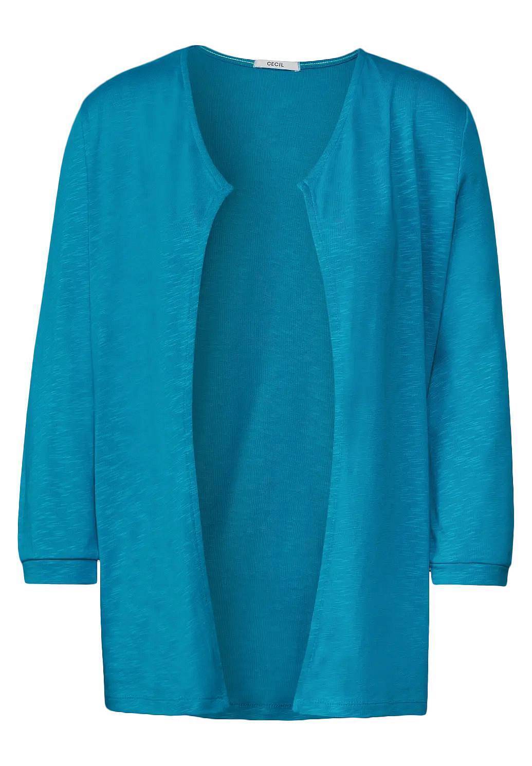 Cecil Long Open Jacket - Cardigan Lungo Blu - Taglia M Abbigliamento Donna