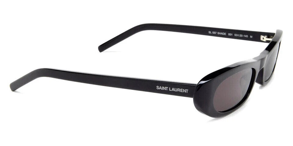 Saint Laurent SL 557 SHADE Sunglasses Black Black 53mm New 100% Authentic