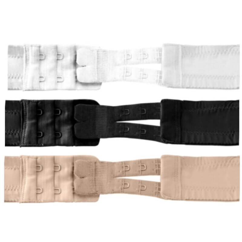 Bye-Bra Accessories - Flexible Contour Extenders 2 Hooks Nude 3 Units