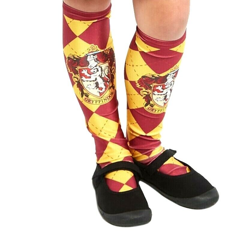 Harry Potter Calze Alte Bambino Gryffondor Costume Cosplay - NUOVO