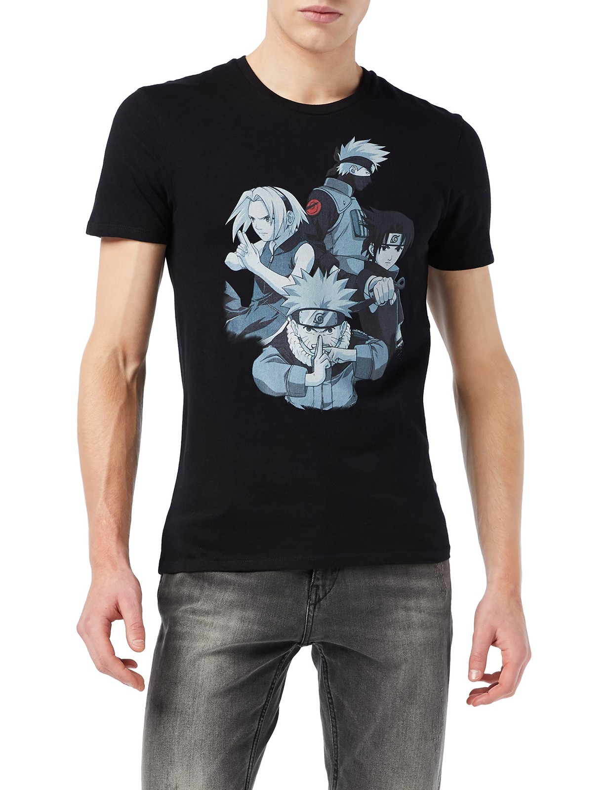 Naruto Men's T-Shirt M Black