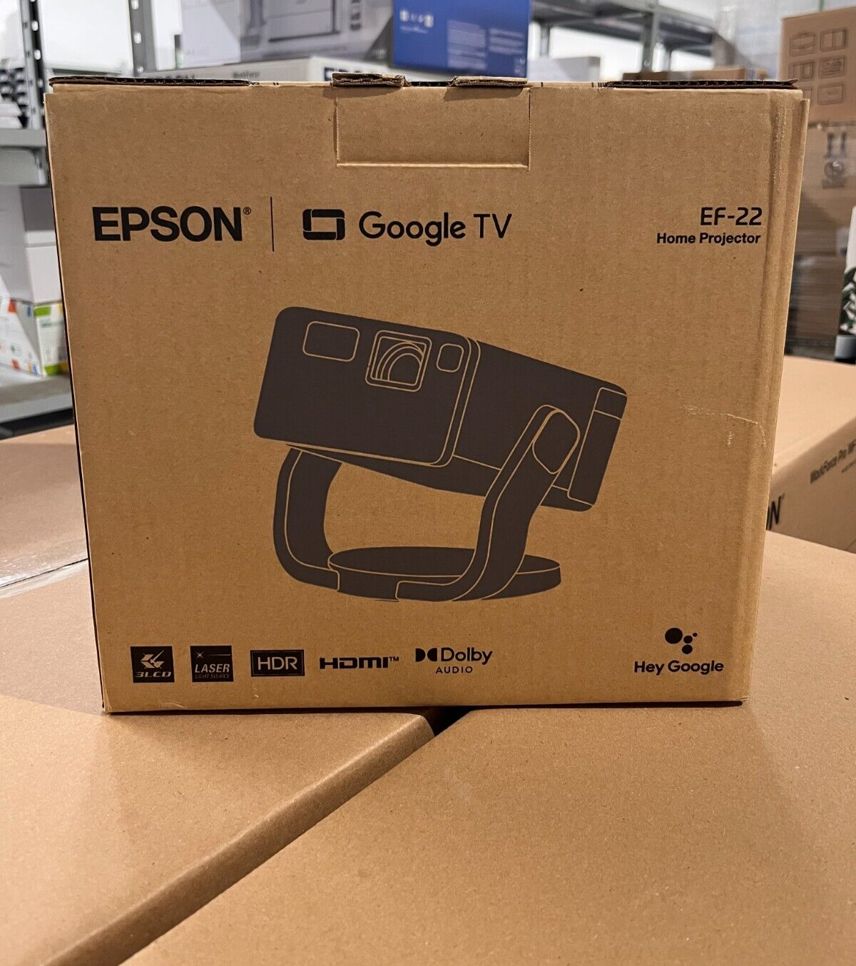EPSON VIDEOPROIETTORE EF-22N 3LCD 1080p Laser 20000h Full HD Nero/Blu V11HB38440