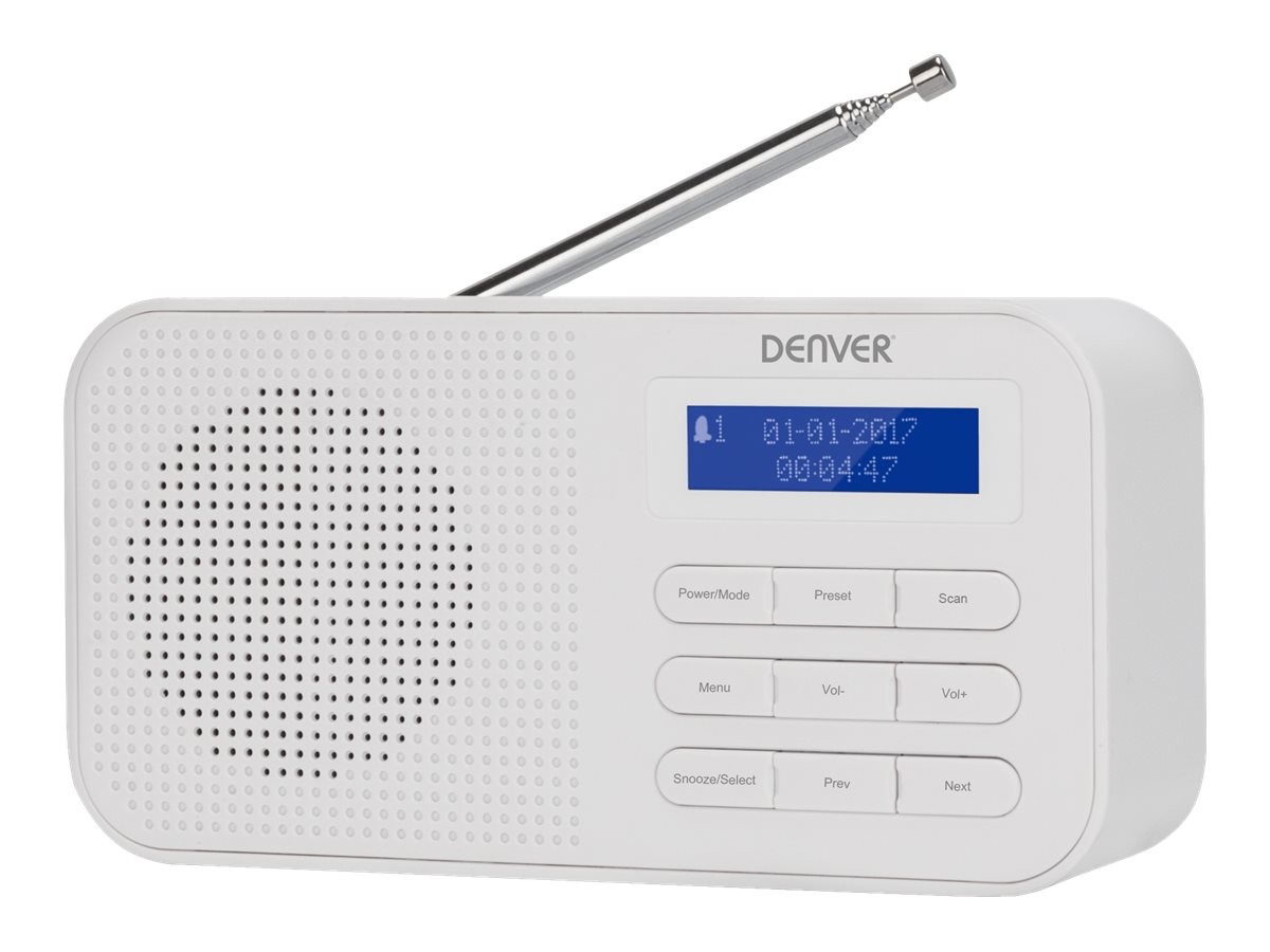 Inter Sales Denver DAB-42 Personale Digitale DAB+ FM 1 W LCD DAB-42WHITE