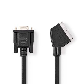 NDS 2 METRI Cavo SCART  SCART Male  VGA Femmina 15p  Placcato nickel  480p    To