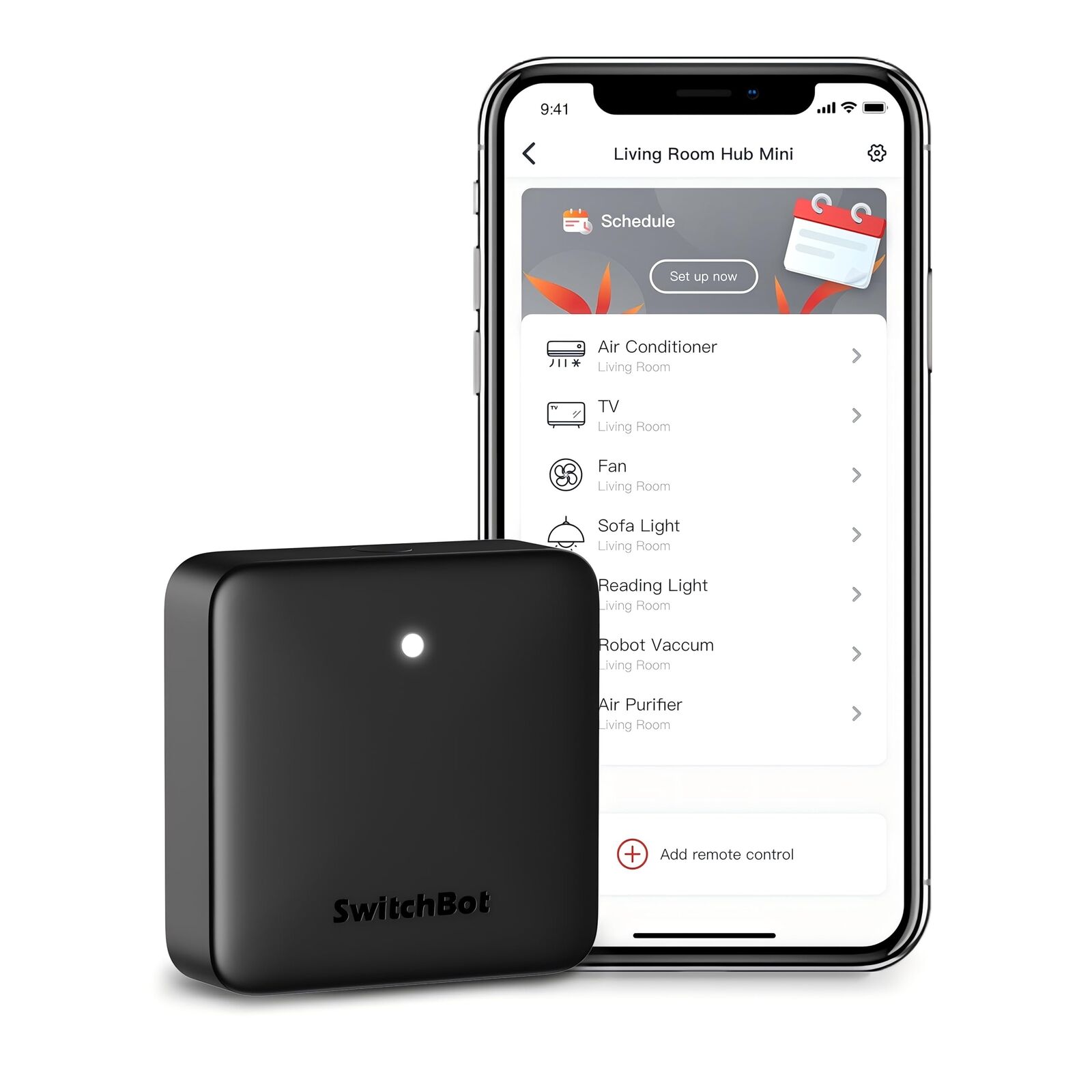 SwitchBot Hub Mini Smart Remote - Dispositivo IR, collegamento a Wi-Fi, controll