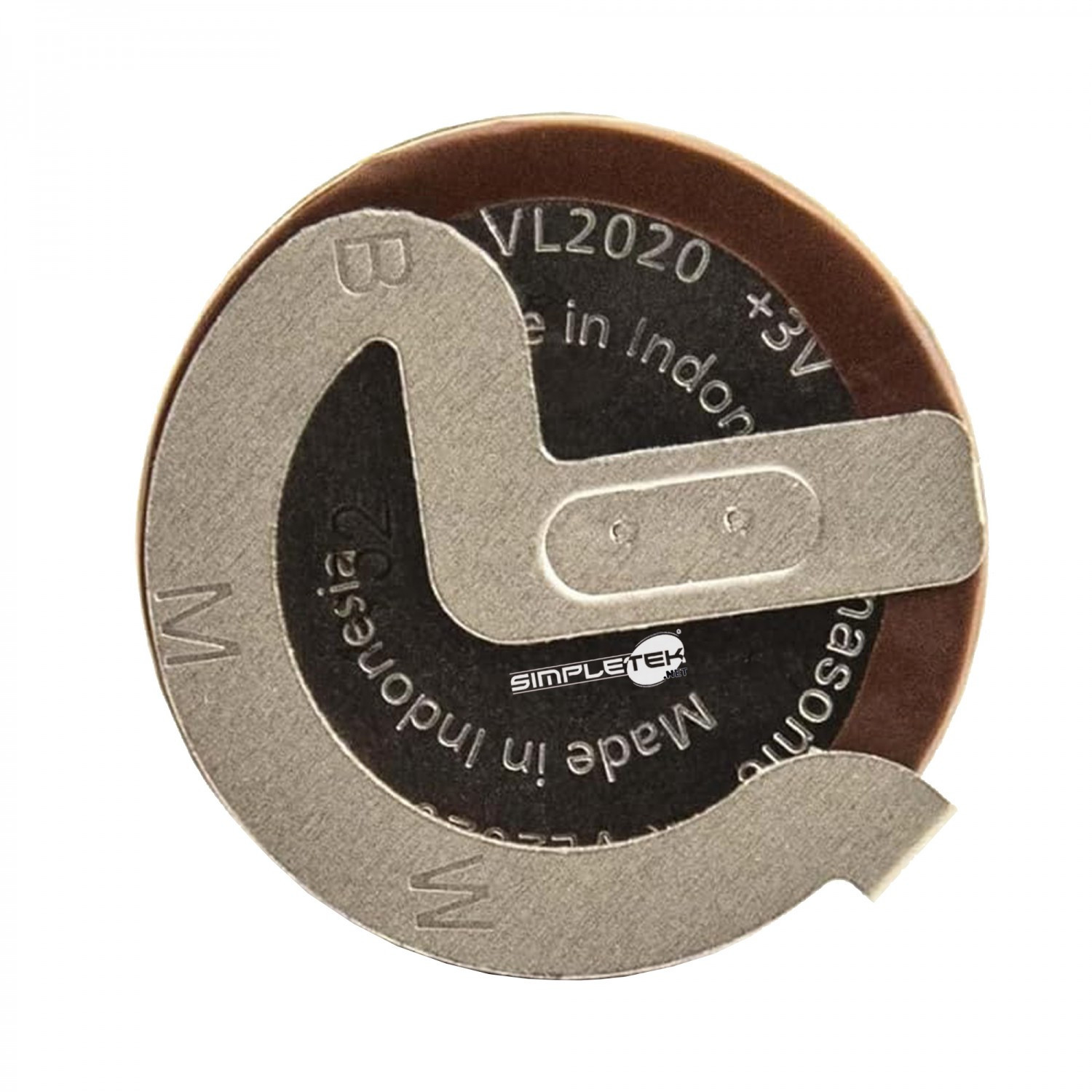 Panasonic Batteria A Bottone Ricaricabile Vl2020 Contatti Piatti Da Saldare 3v_