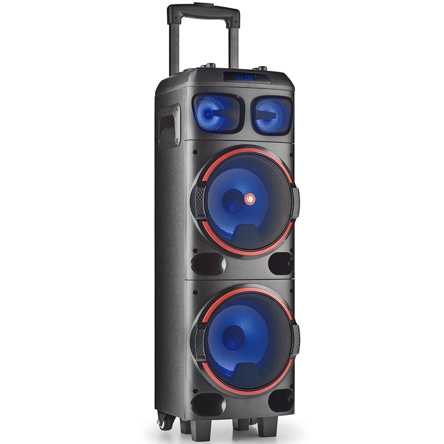 NGS CASSA PORTATILE RICARICABILE 300W AMPLIFICATA DJ PARTY TROLLEY BLUETOOTH TWS