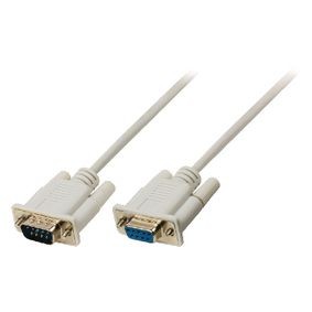 NDS 0,50 METRI Cavo Seriale D-suB A 9 Pin Maschio - D-SUB 9-Pin Femmina  Avorio