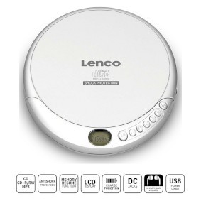 NDS Lettore CD MP3 portatile antiurto Argento